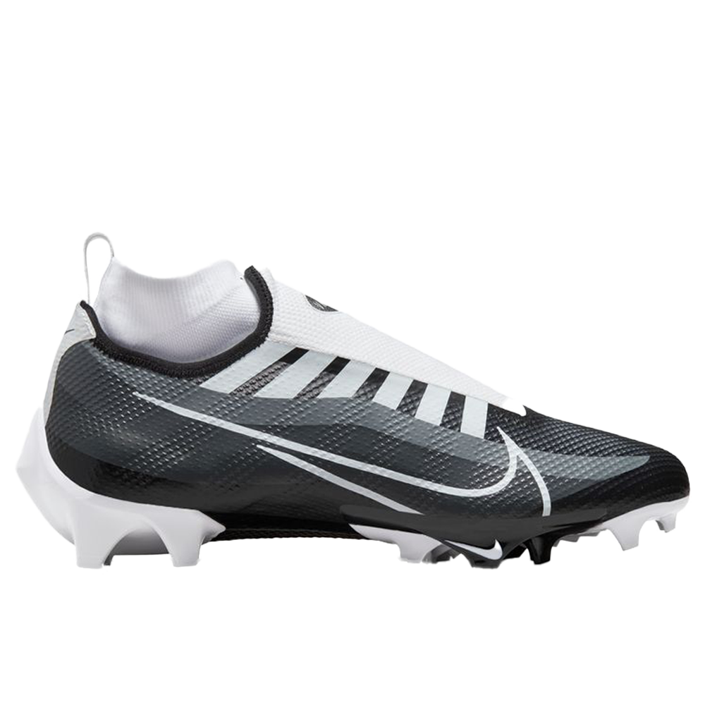 Nike football cleats white and black best sale