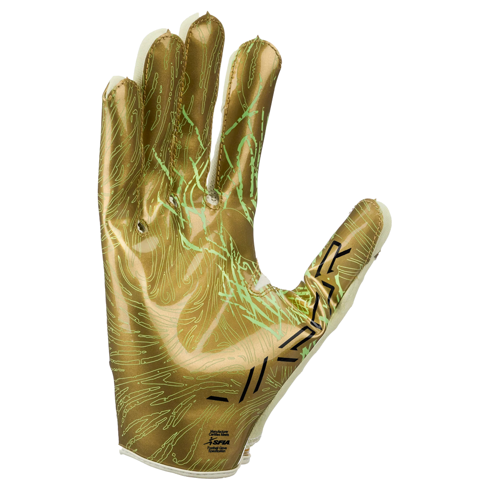 Gold nike gloves football best sale