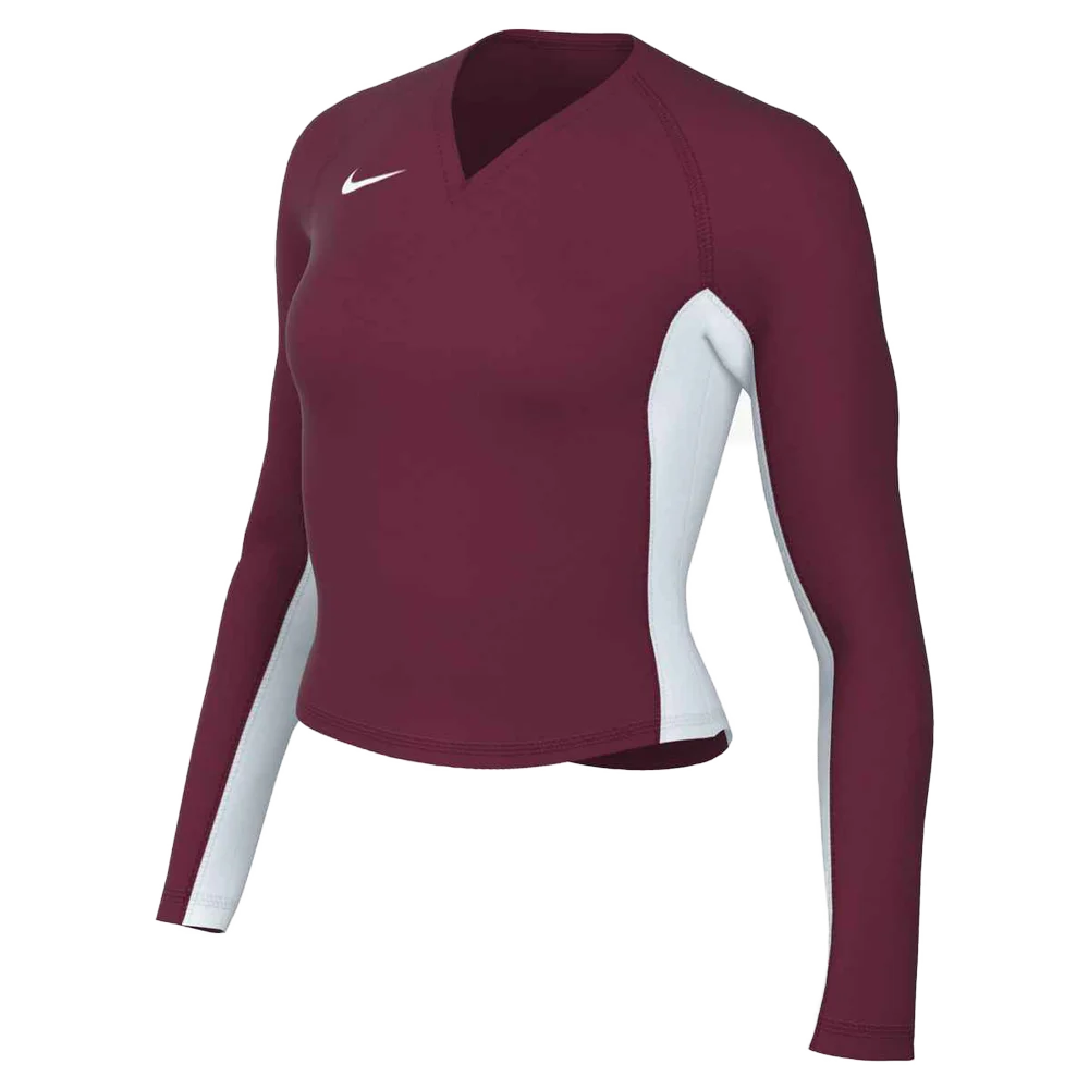 Nike Women's Ace  Long-Sleeve Volleyball Jersey Maroon color