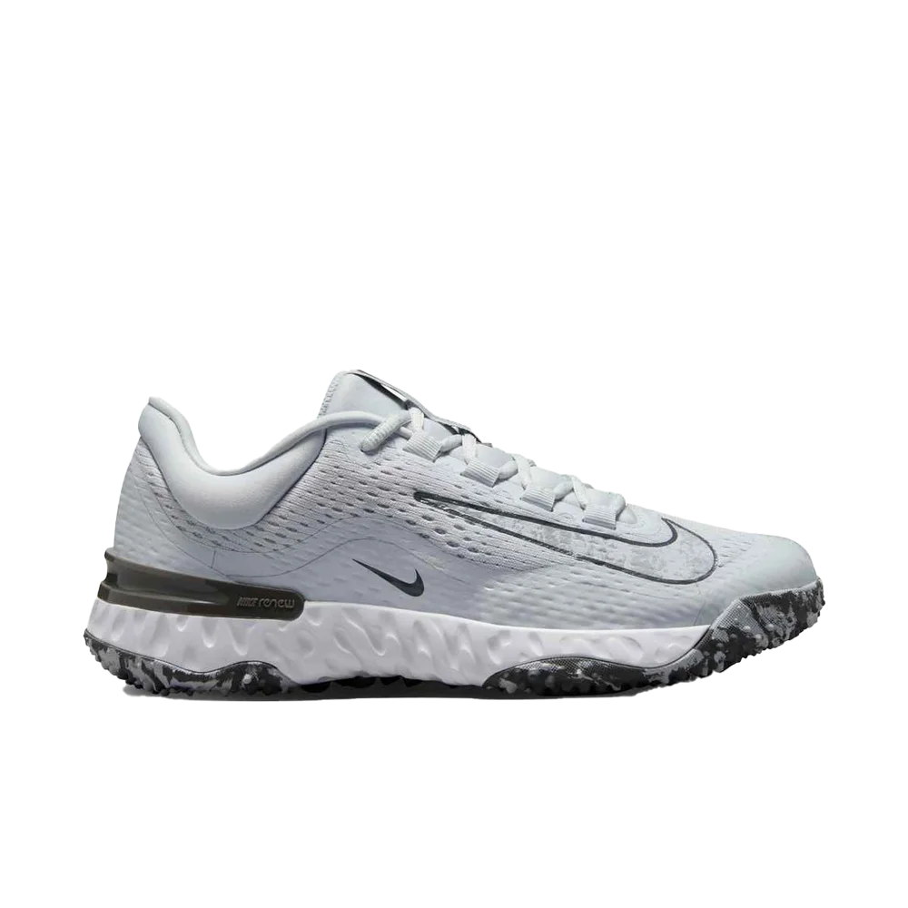 Nike Women's Alpha Huarache Elite 4 Turf Softball Shoes Grey