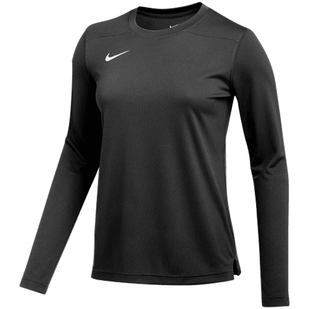 Women s Nike UV Long Sleeve Coach Top Black White S