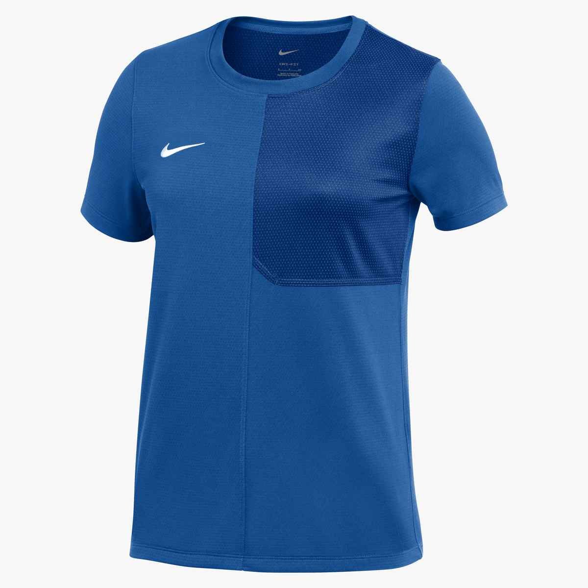 Nike Women's Dri-FIT Short-Sleeve UV Coach Top (Stock) Blue color