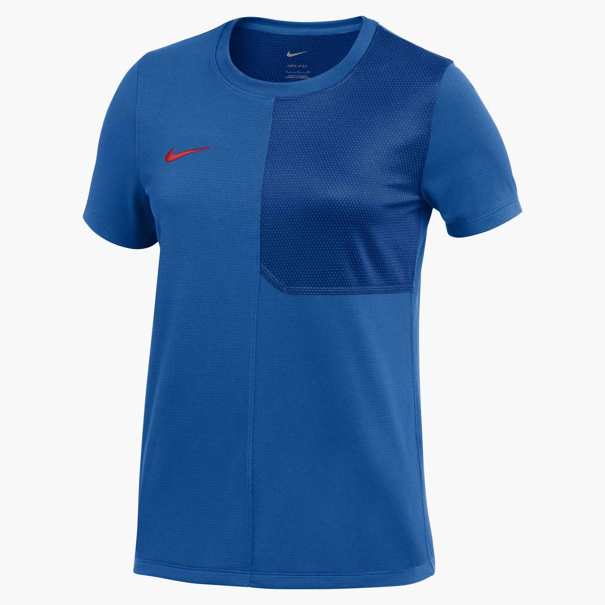 Nike Women's Dri-FIT Short-Sleeve UV Coach Top (Stock) Blue color