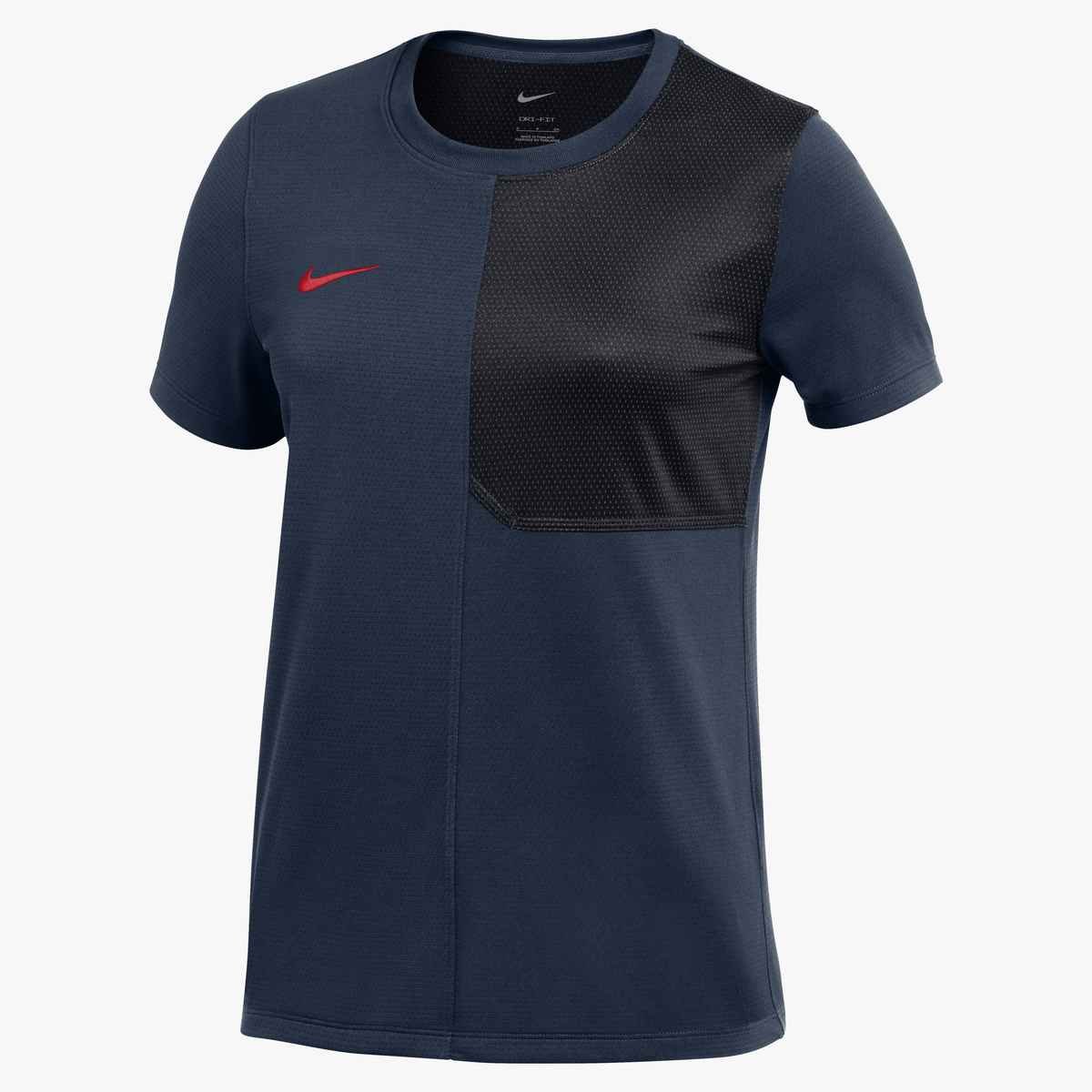 Nike Women's Dri-FIT Short-Sleeve UV Coach Top (Stock) Navy color