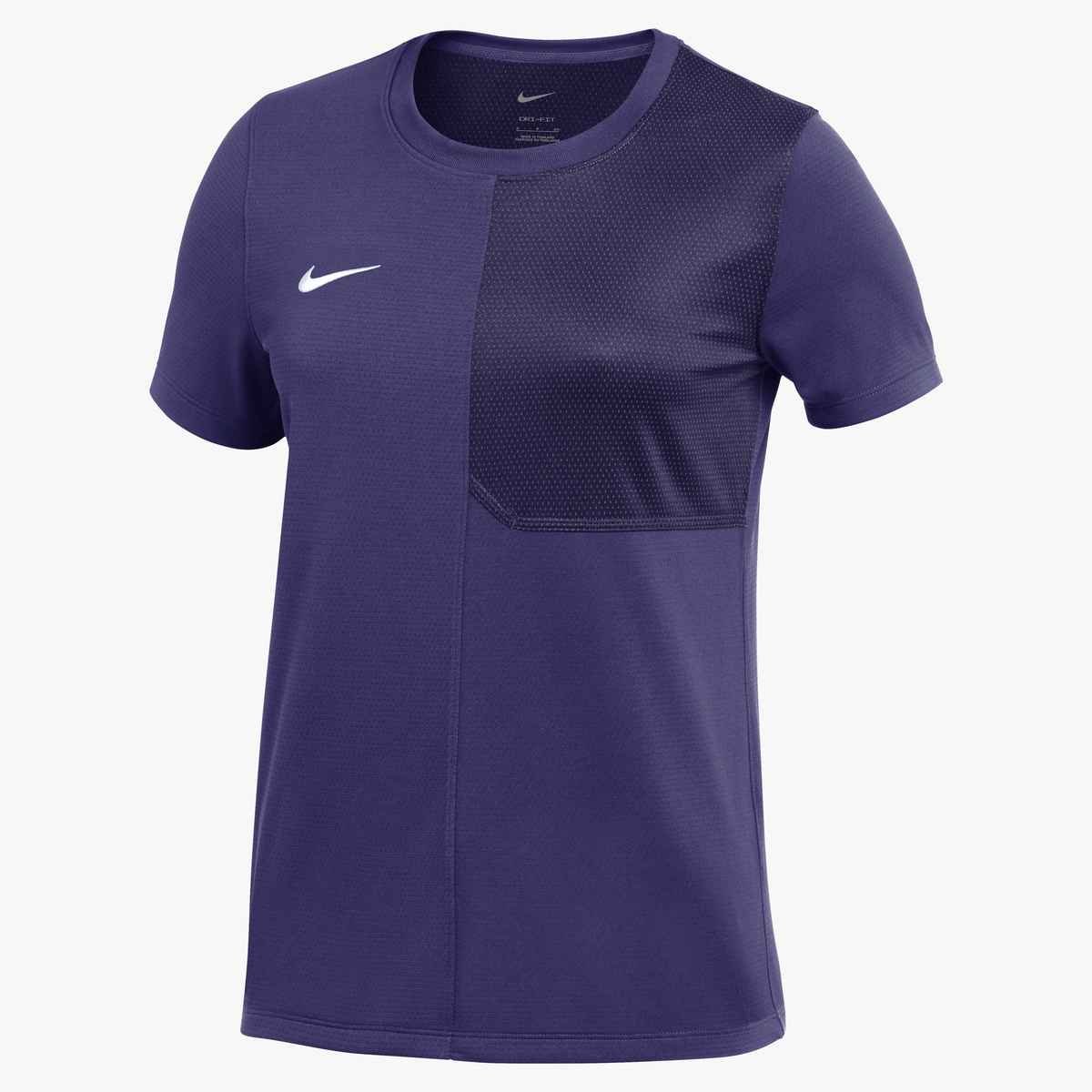 Nike Women's Dri-FIT Short-Sleeve UV Coach Top (Stock) Purple color