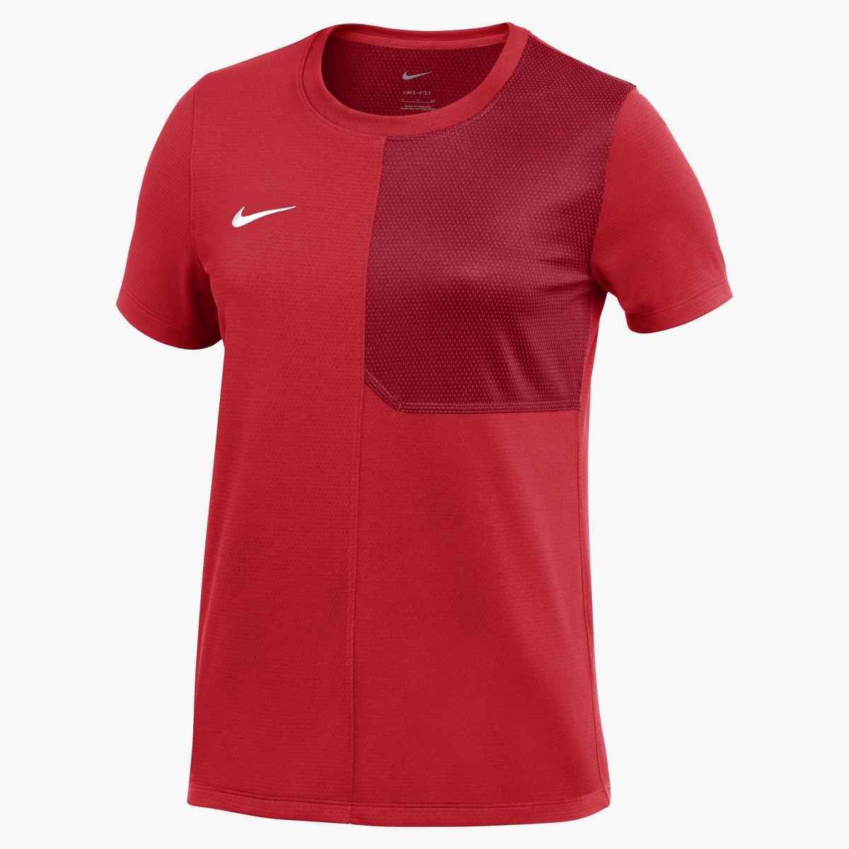 Nike Women's Dri-FIT Short-Sleeve UV Coach Top (Stock) Red color
