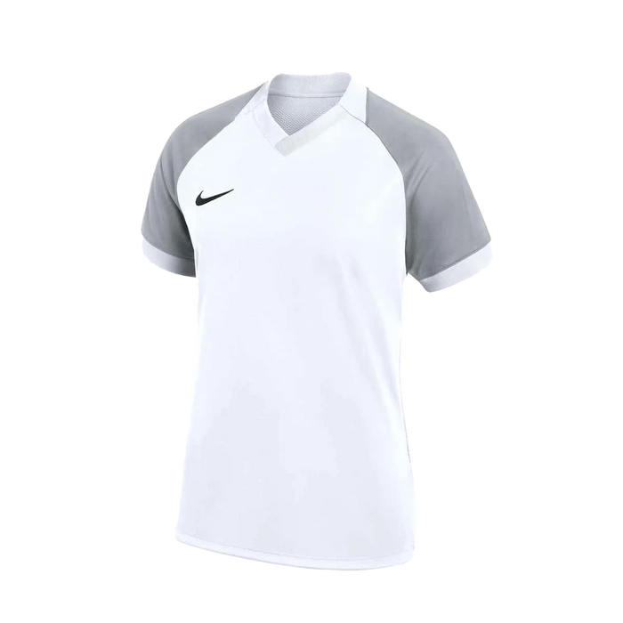 Nike Women's Dri-FIT Trophy VI V-Neck Short-Sleeve Soccer Jersey white 