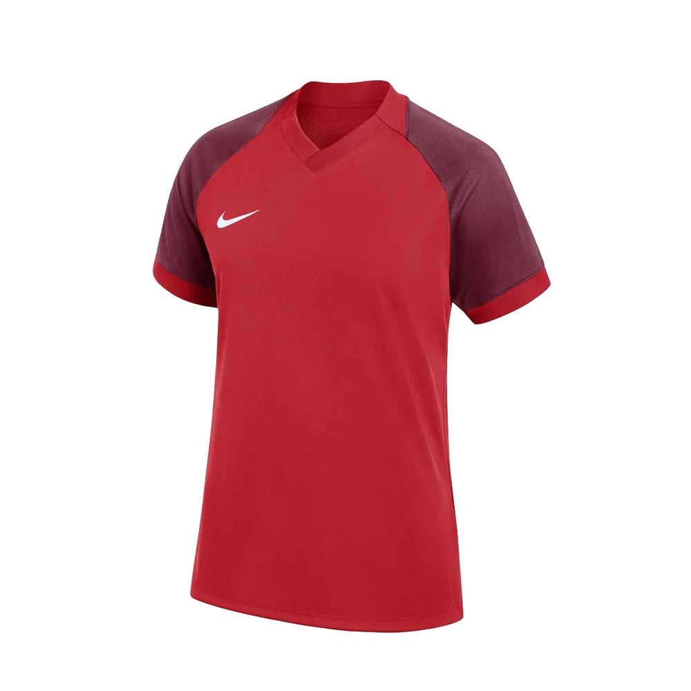 Nike Women's Dri-FIT Trophy VI V-Neck Short-Sleeve Soccer Jersey red