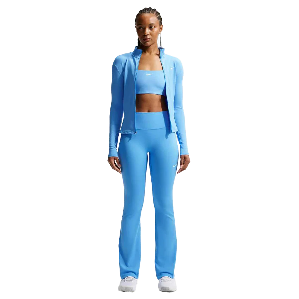 Nike Women's One High-Waisted Flared Leggings Blue color