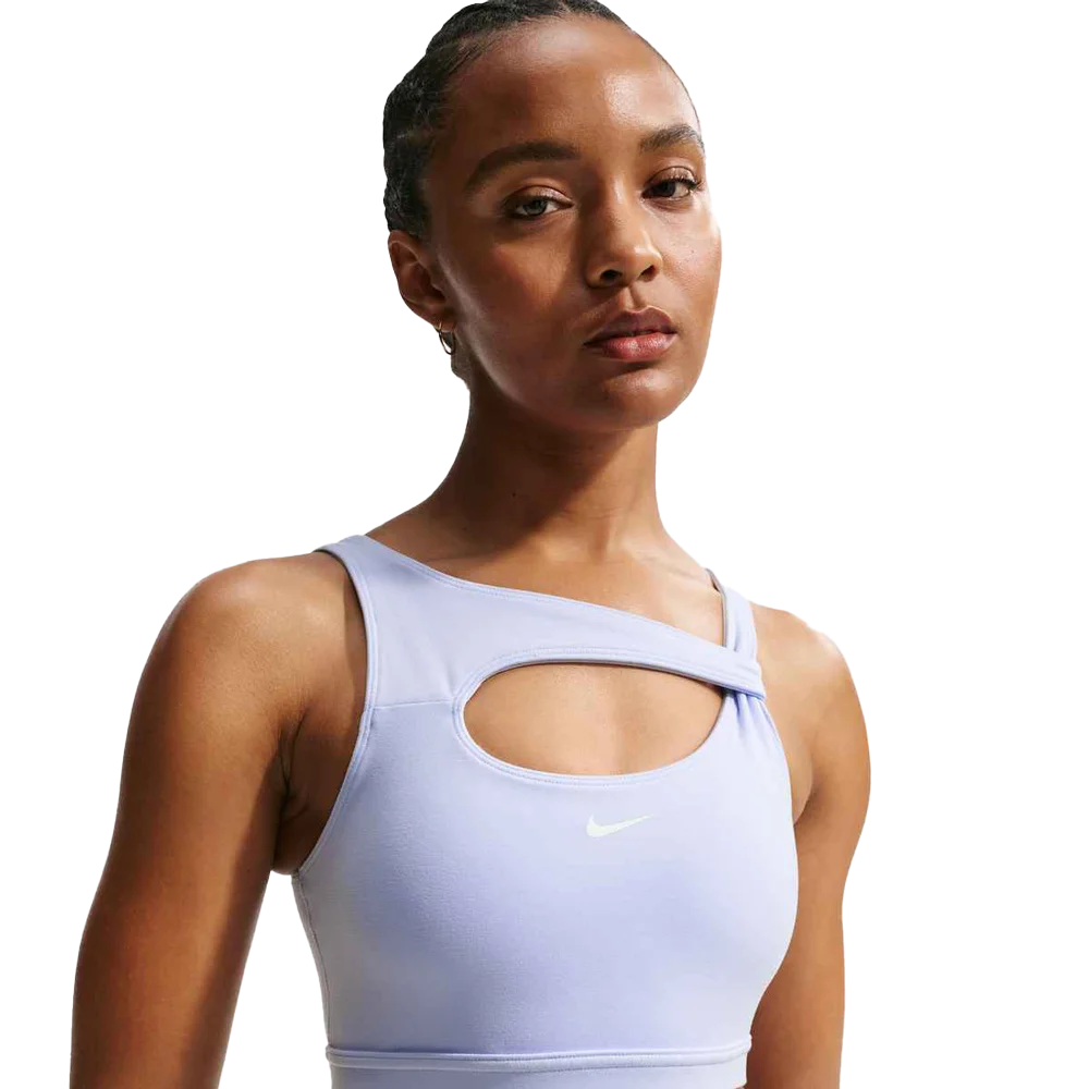 Nike Women's One Medium-Support Padded Sports Bra Blue color