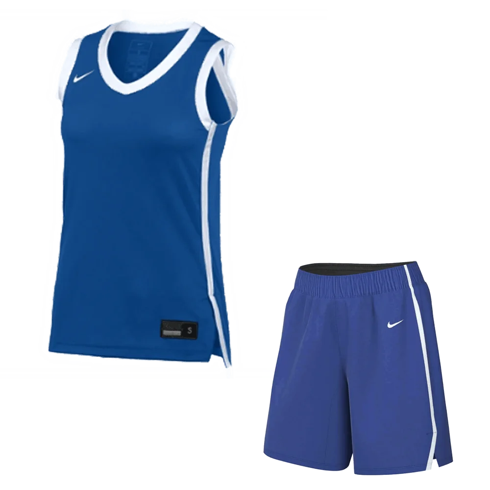 Nike Women's Pinnacle Basketball Jersey and Shorts (Stock) Blue color