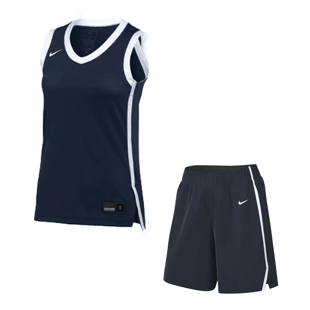 Nike Women's Pinnacle Basketball Jersey and Shorts (Stock) Navy color