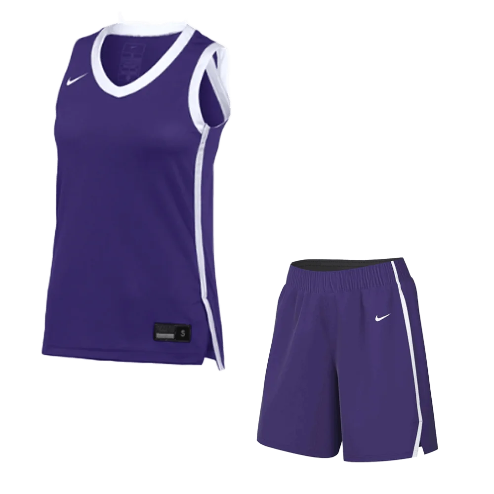 Nike Women's Pinnacle Basketball Jersey and Shorts (Stock) Purple color