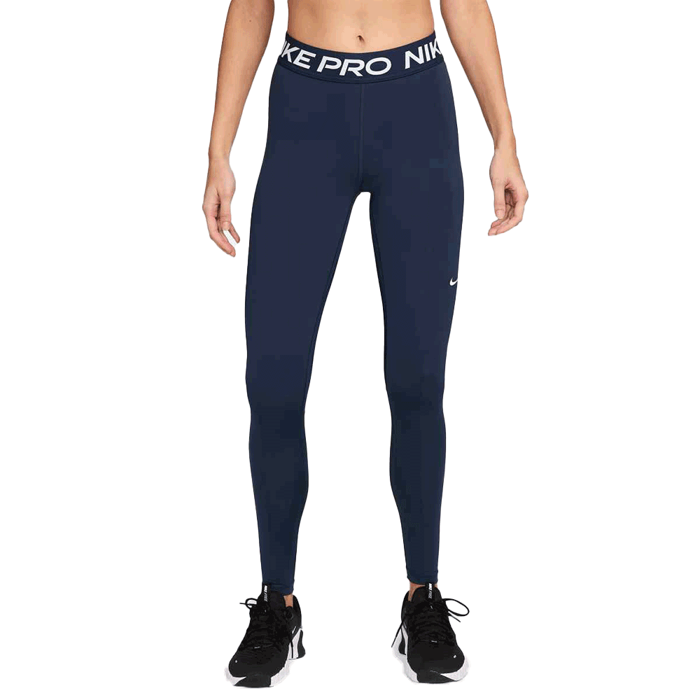 Nike Women's Pro Mid-rise Mesh-paneled Leggings
