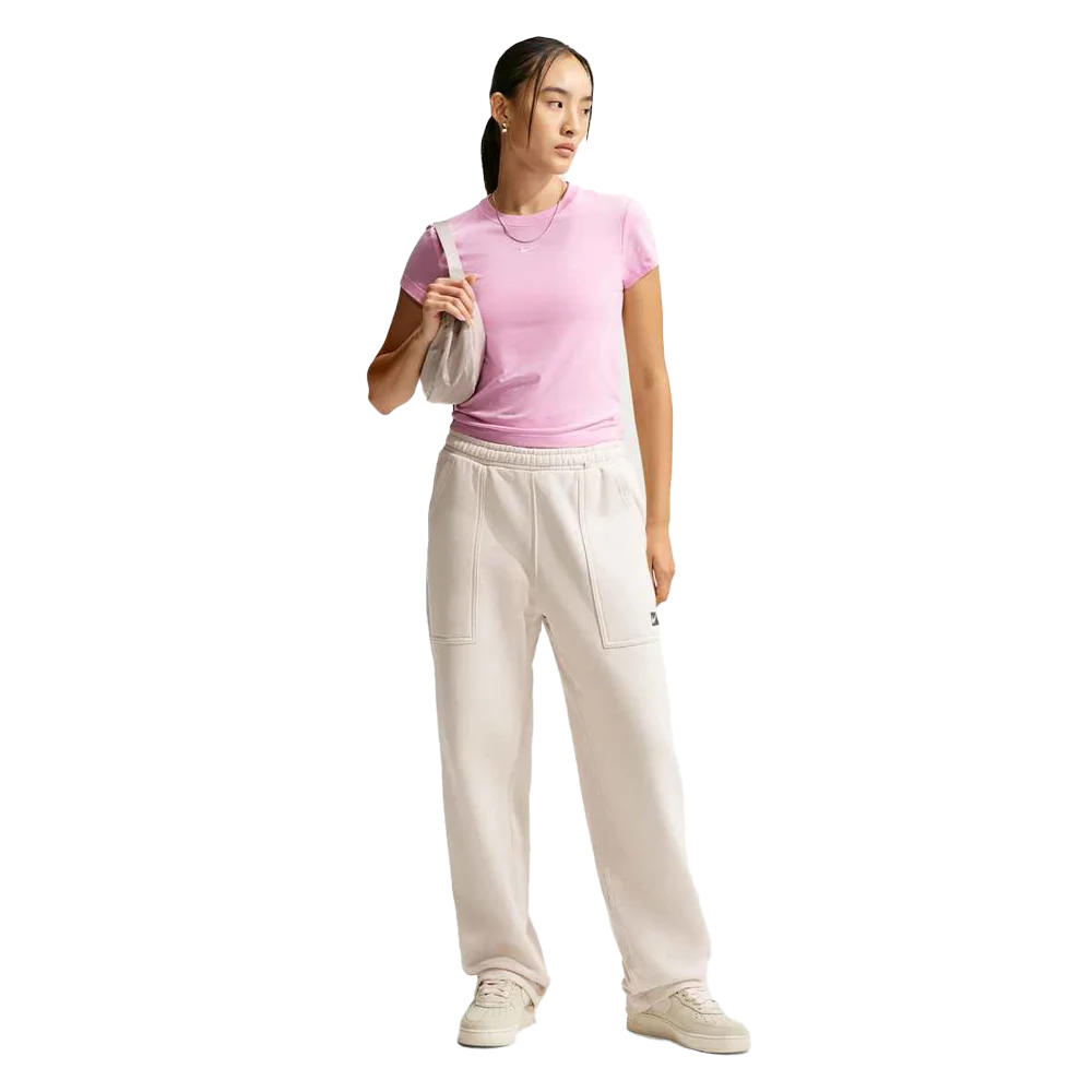 Nike Women's Sportswear Chill Knit T-Shirt Pink color.