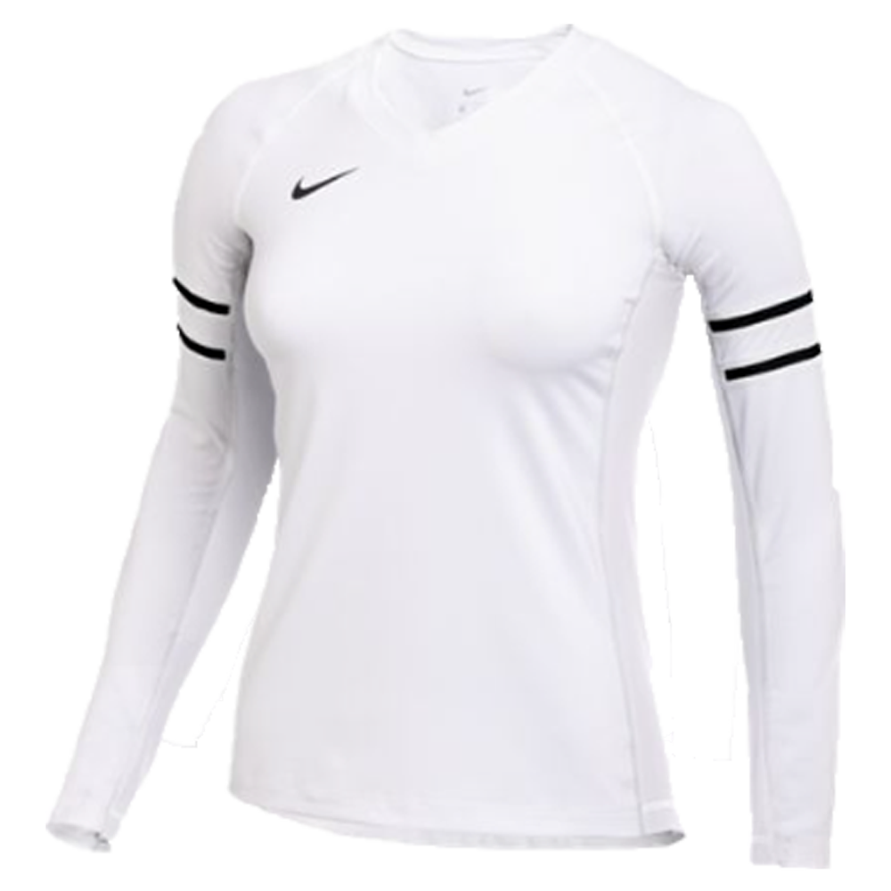 Nike long sleeve white women's top best sale