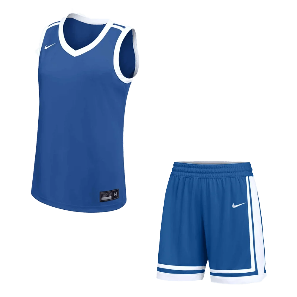 Nike Women's Stock Elite Pro Jersey and Short Blue color