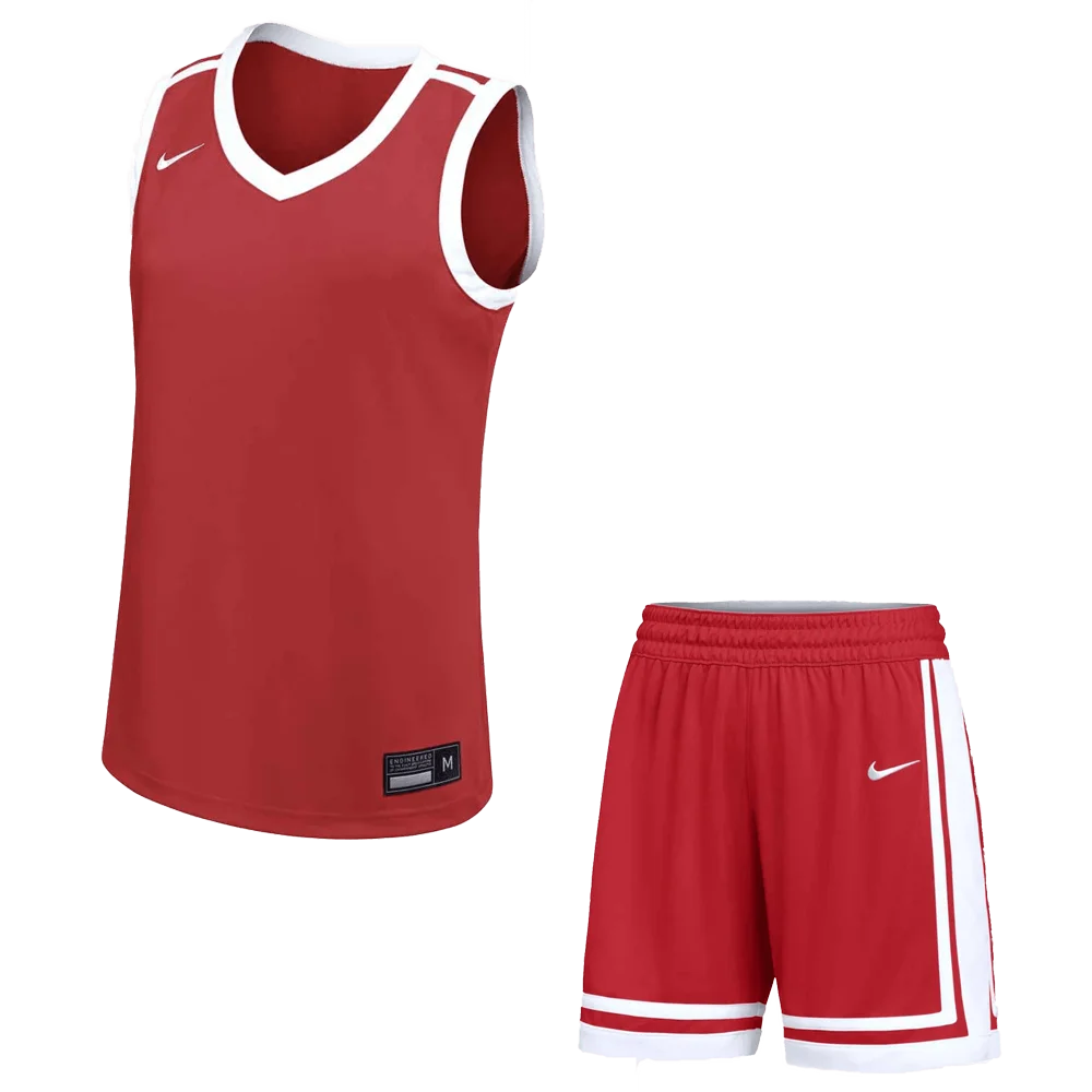 Nike Women's Stock Elite Pro Jersey and Short Red color