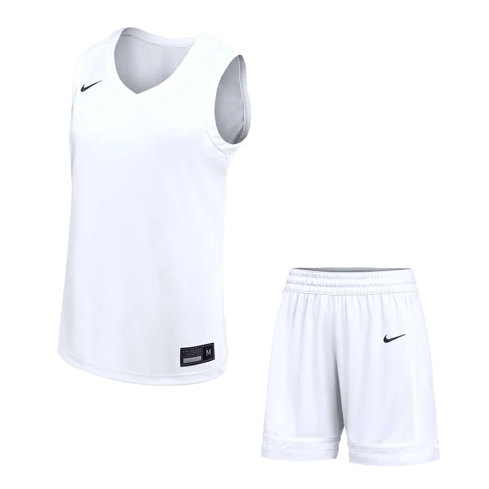 Nike Women's Stock Elite Pro Jersey and Short White color