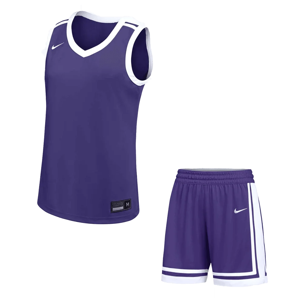 Nike Women's Stock Elite Pro Jersey and Shorts Purple color
