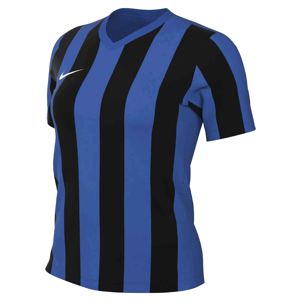 Camiseta Nike de rayas División V para mujer (talla manga corta