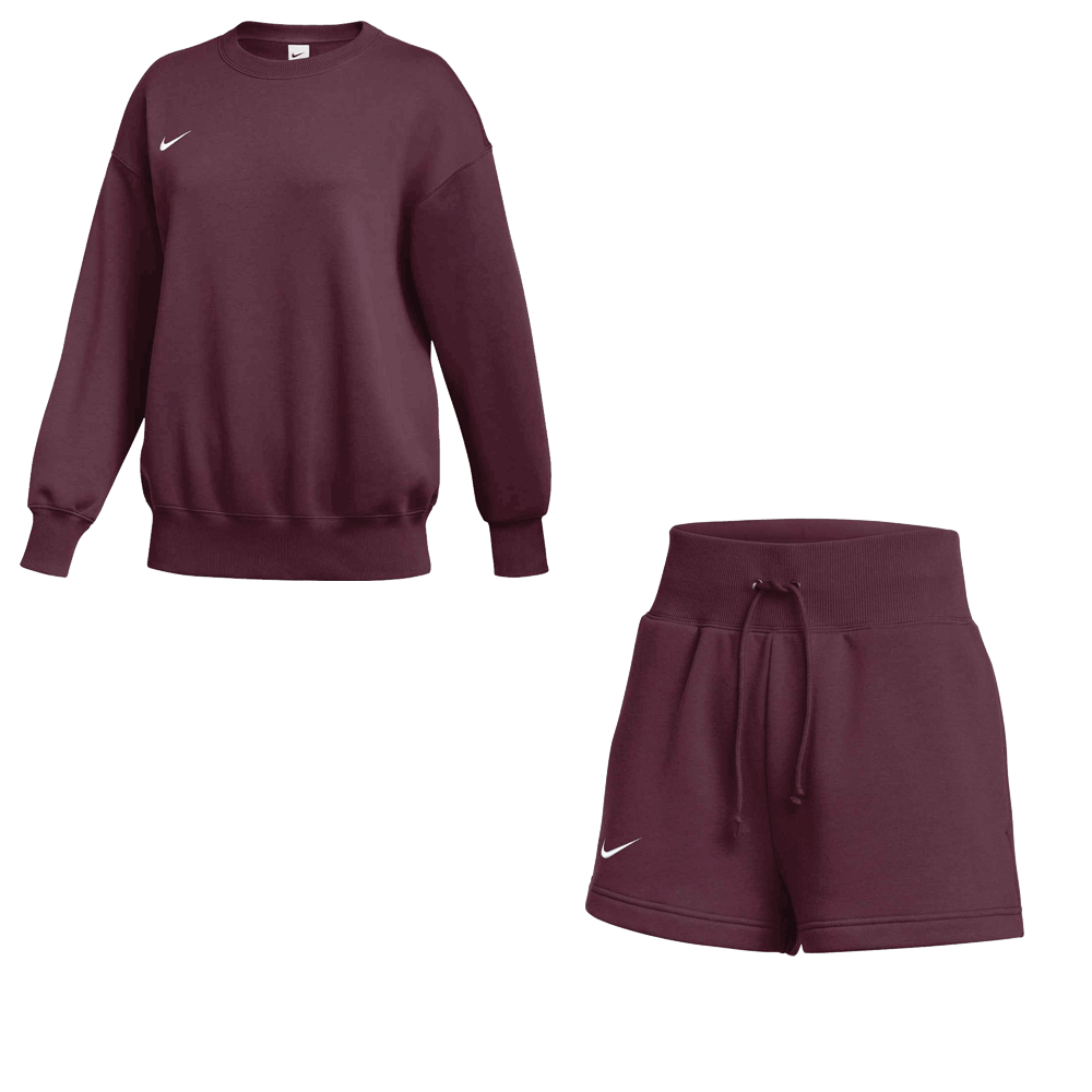 Deep Maroon/White