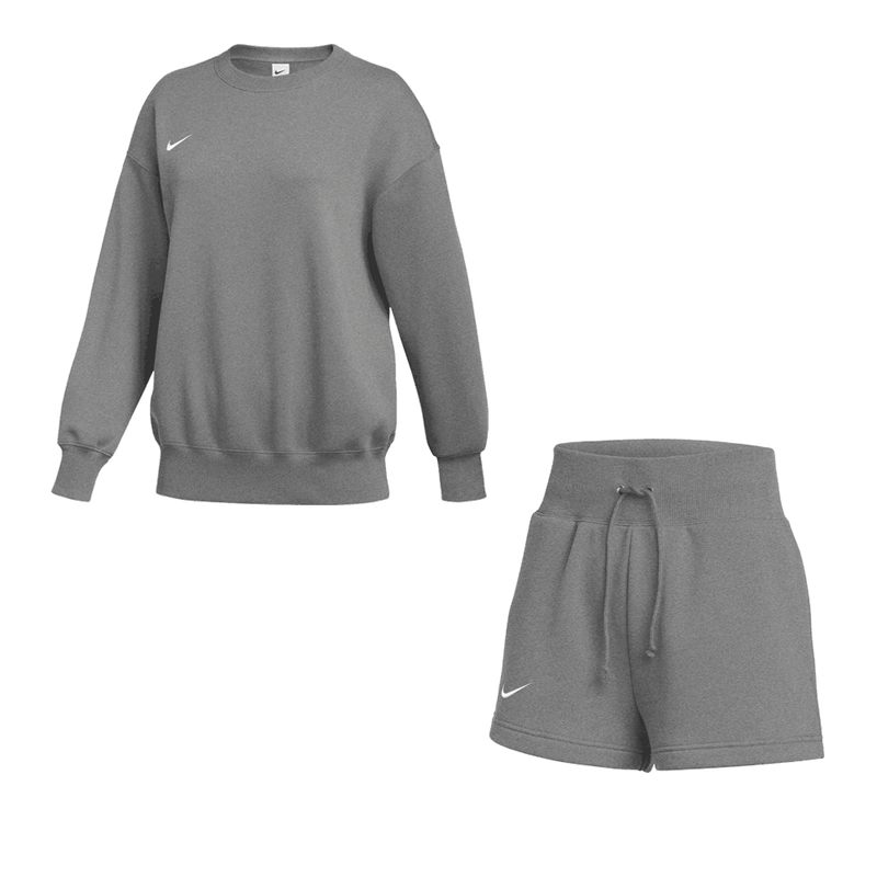 Nike Women's Team Sportswear Phoenix Fleece Set - Crew and Short
