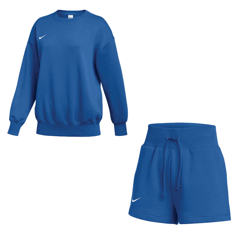 Nike Women's Team Sportswear Phoenix Fleece Set - Crew and Short