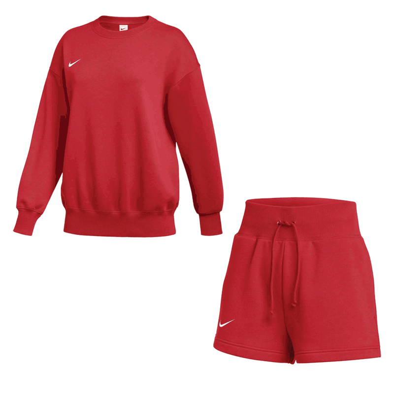 red nike sweatsuit for women