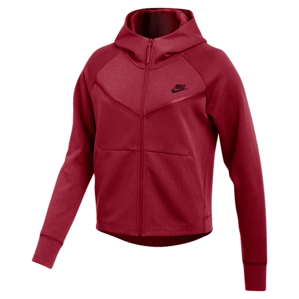 Red fashion and black nike hoodie womens