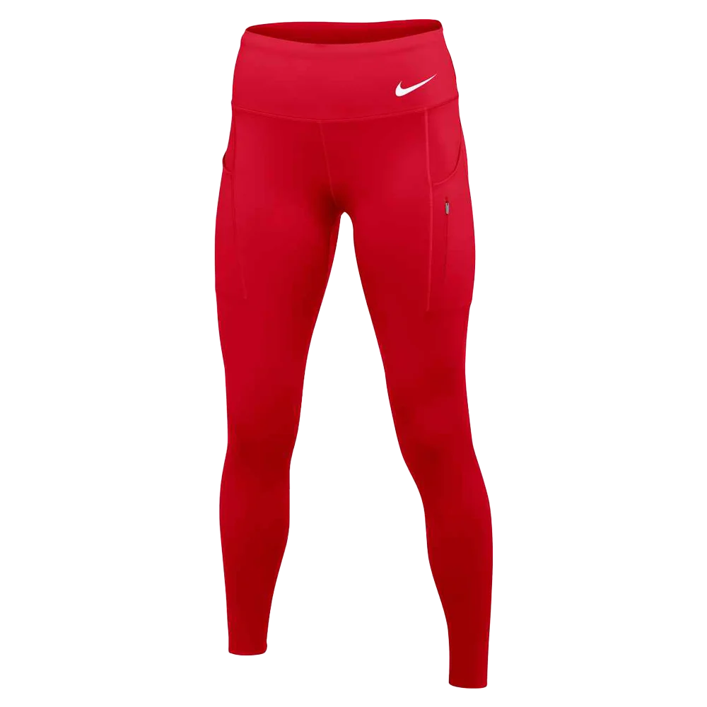 Nike Women's Therma-Fit Go Mid-Rise 78 Tights (Stock) Red color