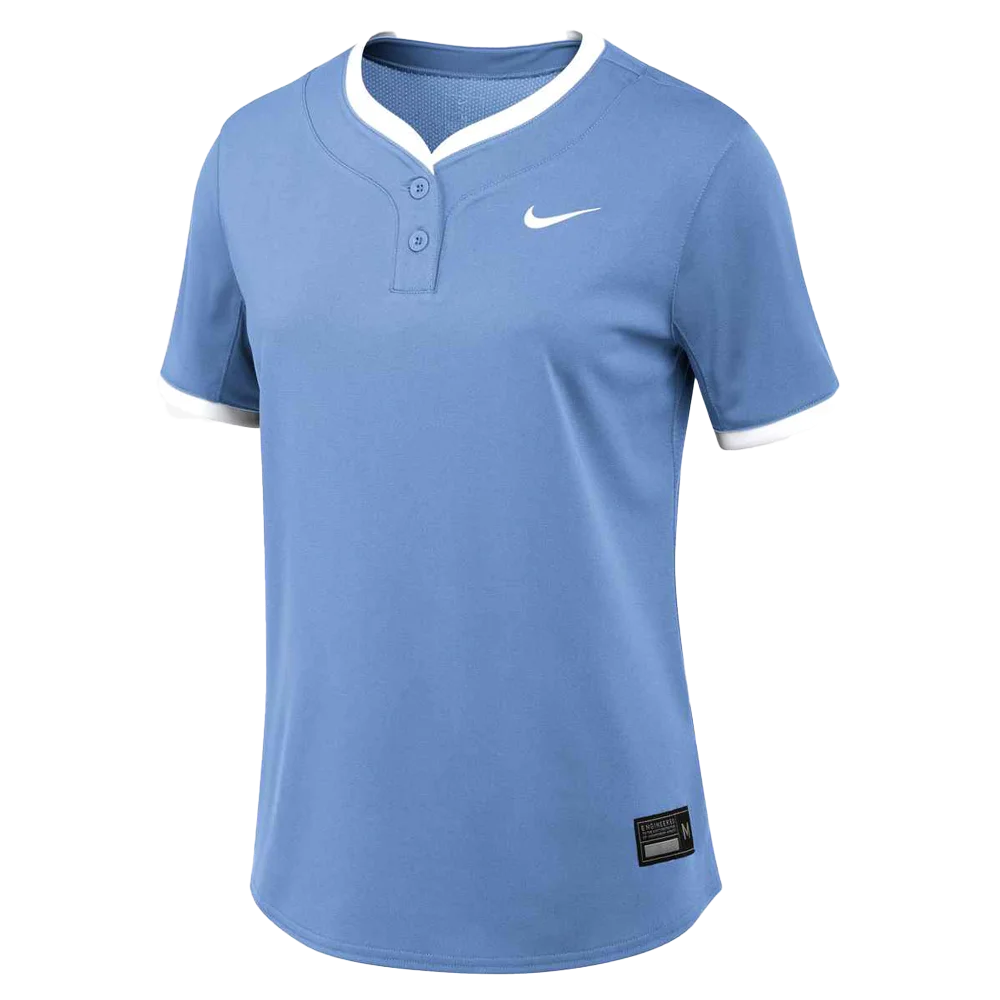 Nike Women's Vapor Select 2 2-Button Jersey Softball Jersey (Stock) blue.