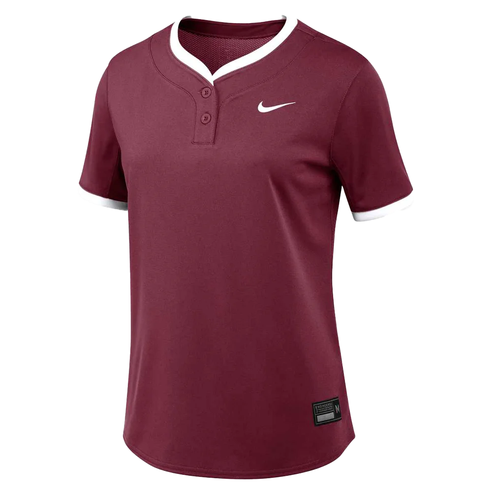 Nike Women's Vapor Select 2 2-Button Jersey Softball Jersey (Stock) maroon