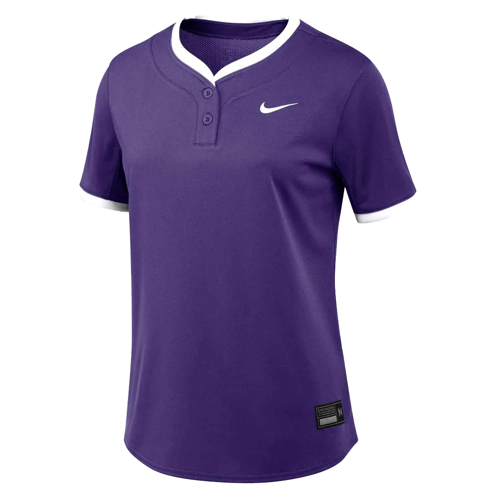 Nike Women's Vapor Select 2 2-Button Jersey Softball Jersey (Stock) purple