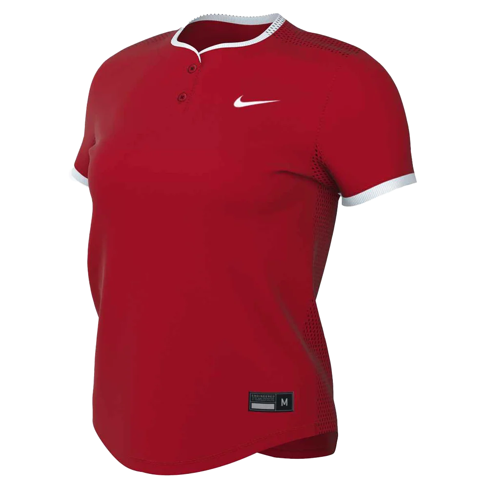 Nike Women's Vapor Select 2 2-Button Jersey Softball Jersey (Stock) red