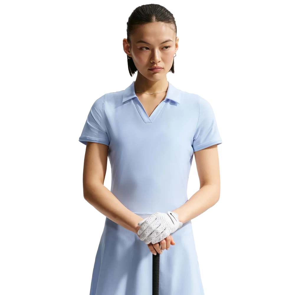 Nike Women's Victory Dri-FIT Golf Polo Dress Blue color