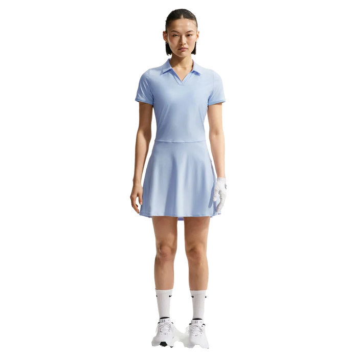 Nike Women's Victory Dri-FIT Golf Polo Dress Blue color