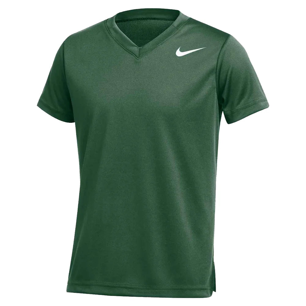 Nike Big Kids' Club Speed Short-Sleeve Lacrosse Jersey (Stock) Green Color