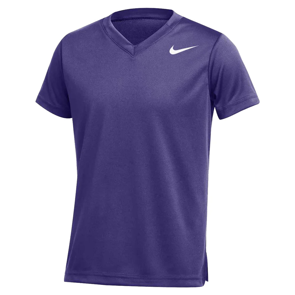 Nike Big Kids' Club Speed Short-Sleeve Lacrosse Jersey (Stock) Purple Color