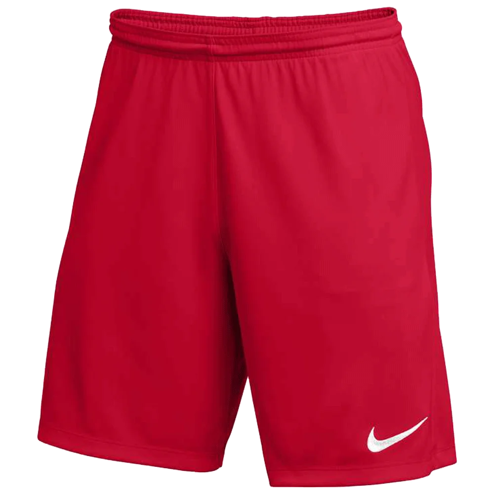 Nike Big Kids Dri-FIT Park 3 Knit Soccer Shorts Red Color