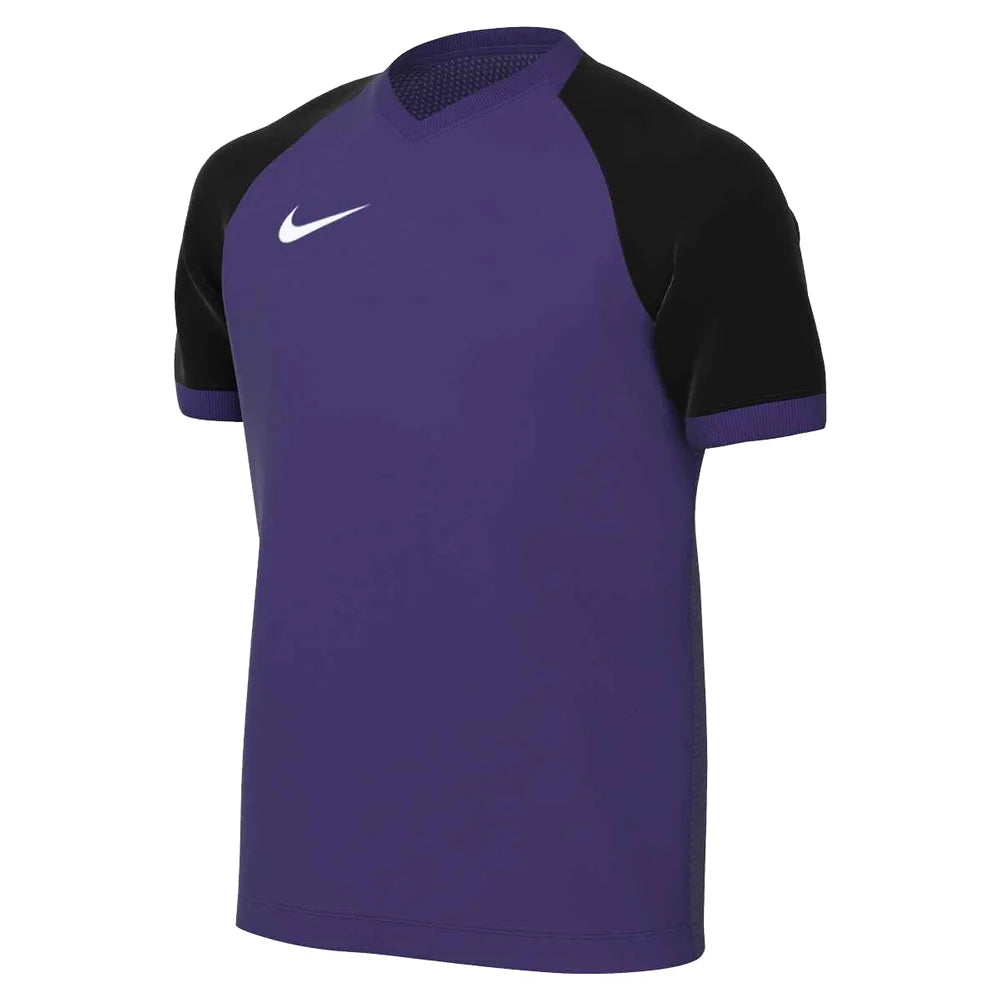 Nike Big Kids' Dri-FIT Trophy VI Short-Sleeve Soccer Jersey Purple Color