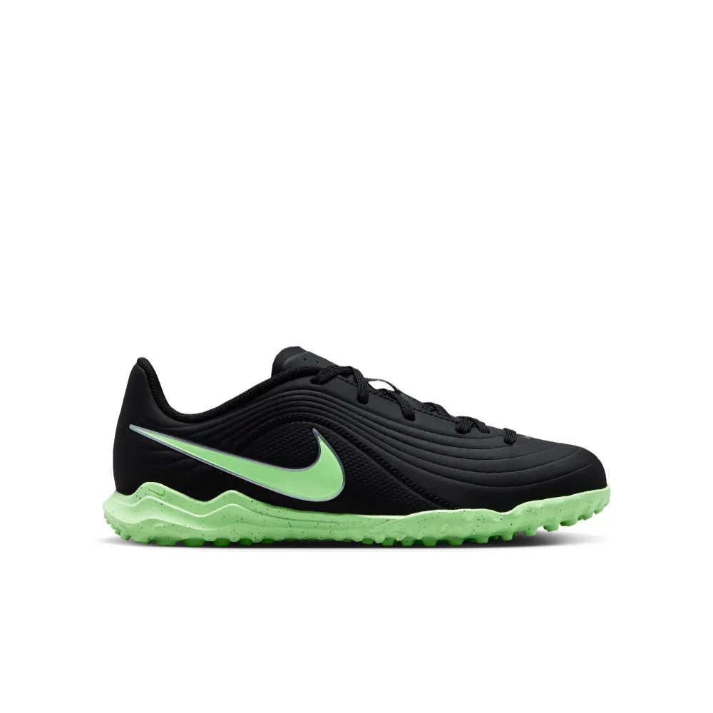 Nike Big Kids Jr. Tiempo Maestro Club Turf Low-Top Soccer Shoes Black Color