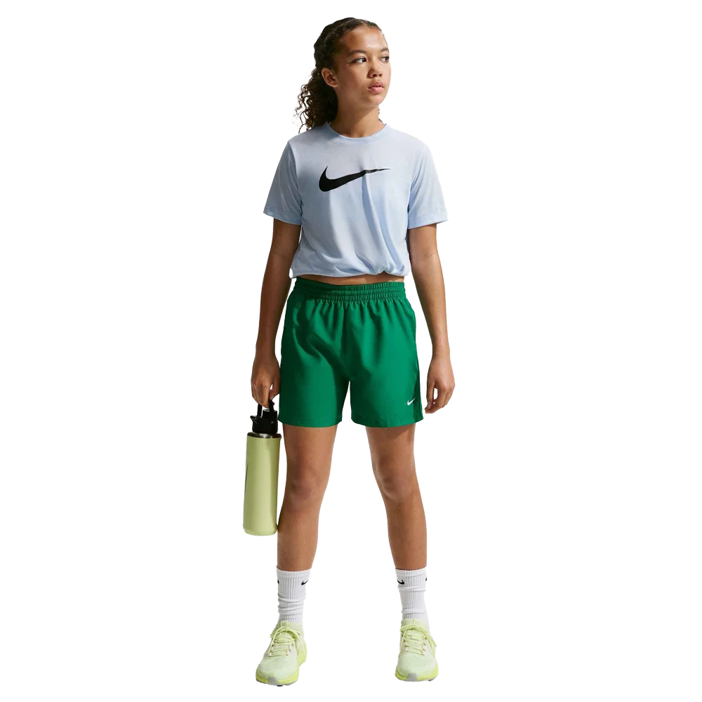 Nike Big Kids Multi Dri-FIT 4 Woven Shorts Green Color