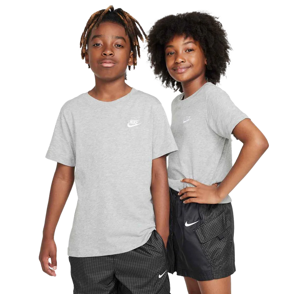 Nike Big Kids' Sportswear T-Shirt Gray Color
