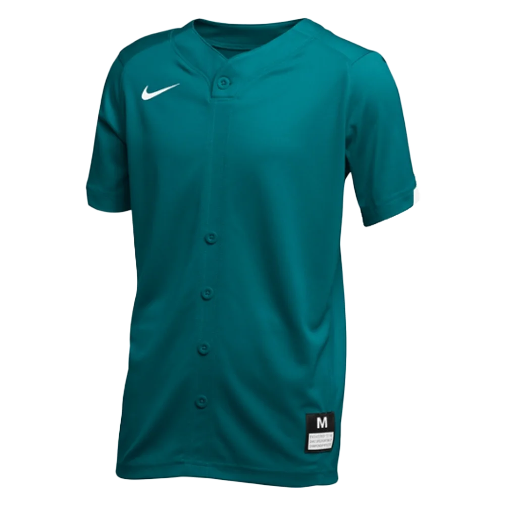 Nike Big Kids' Stock Gapper Baseball Jersey (Loose Fit) Blue Color