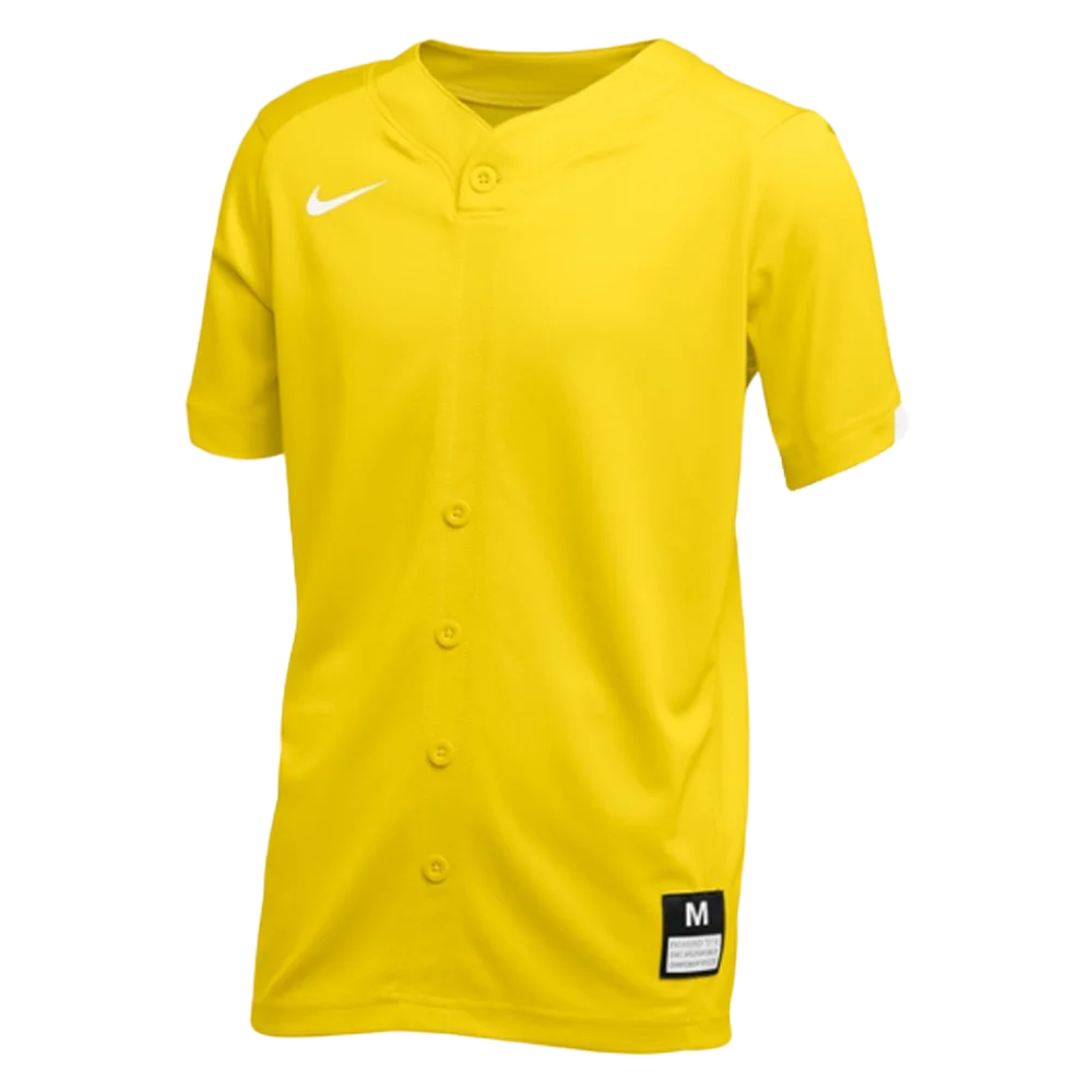 Nike Big Kids' Stock Gapper Baseball Jersey (Loose Fit) Yellow Color