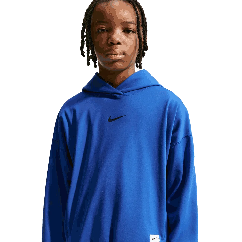 Nike Boys Pro Big Kids Dri-FIT Fleece Pullover Hoodie