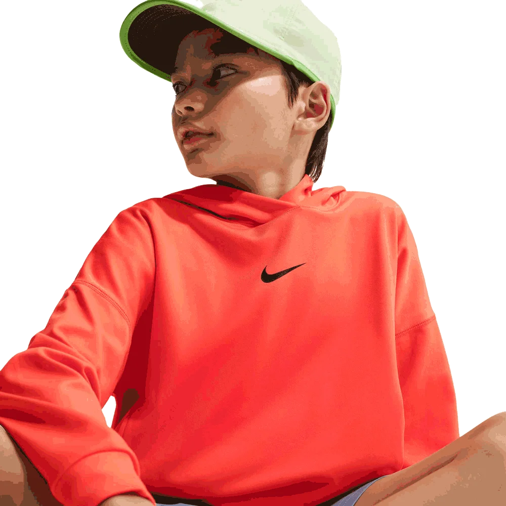 Nike Boys Pro Big Kids Dri-FIT Fleece Pullover Hoodie