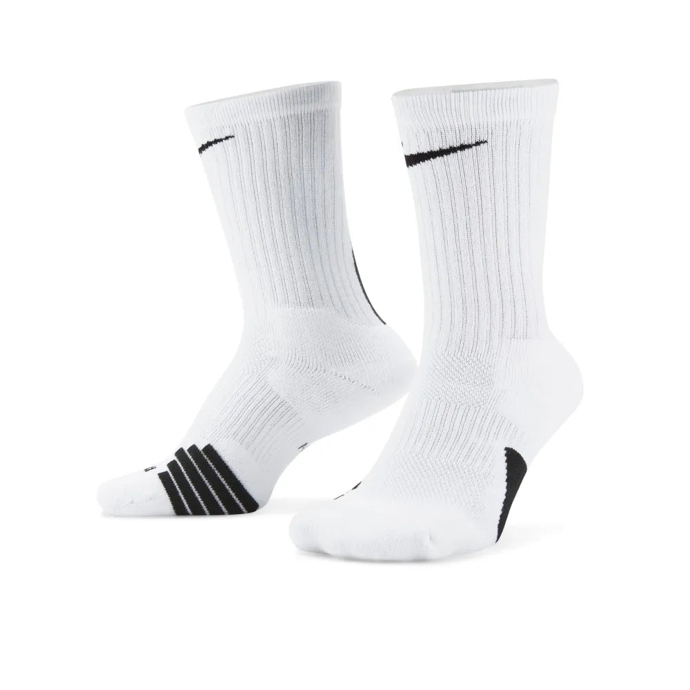 Nike Elite Crew Basketball Socks White Color