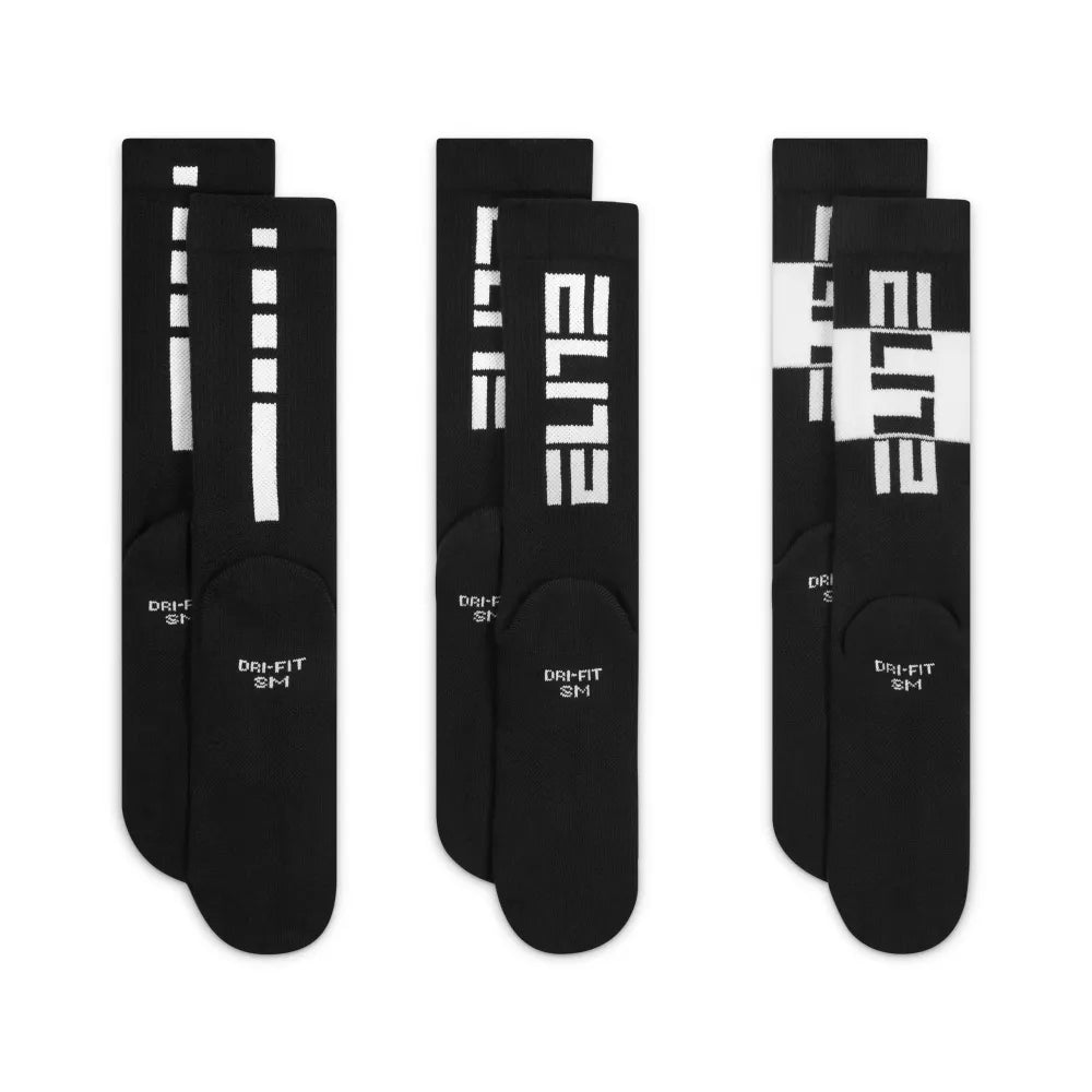 Nike Elite Kids' Basketball Crew Socks (3 Pairs)